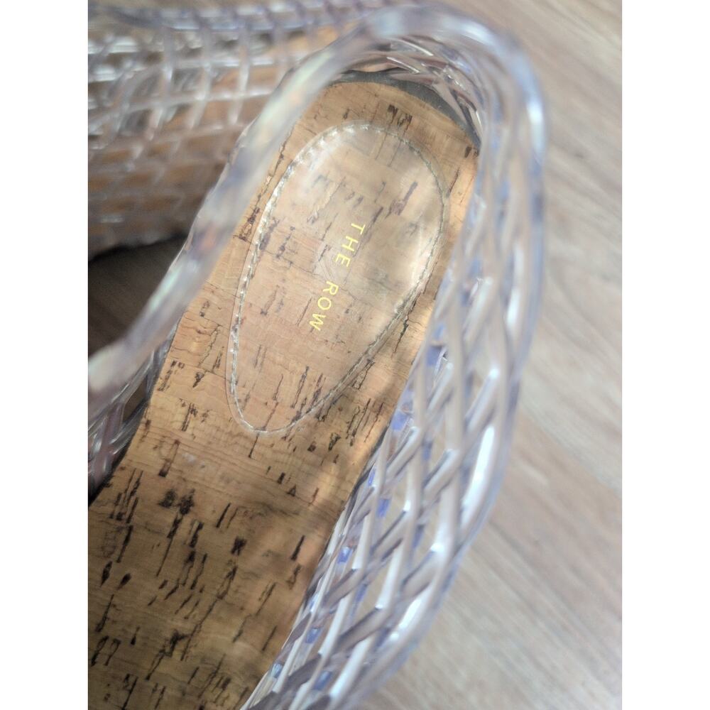 The Row Mara Clear Fishnet Jelly PVC Cut Out Cage Flat Sandals Women EU 40 - Picture 14 of 16